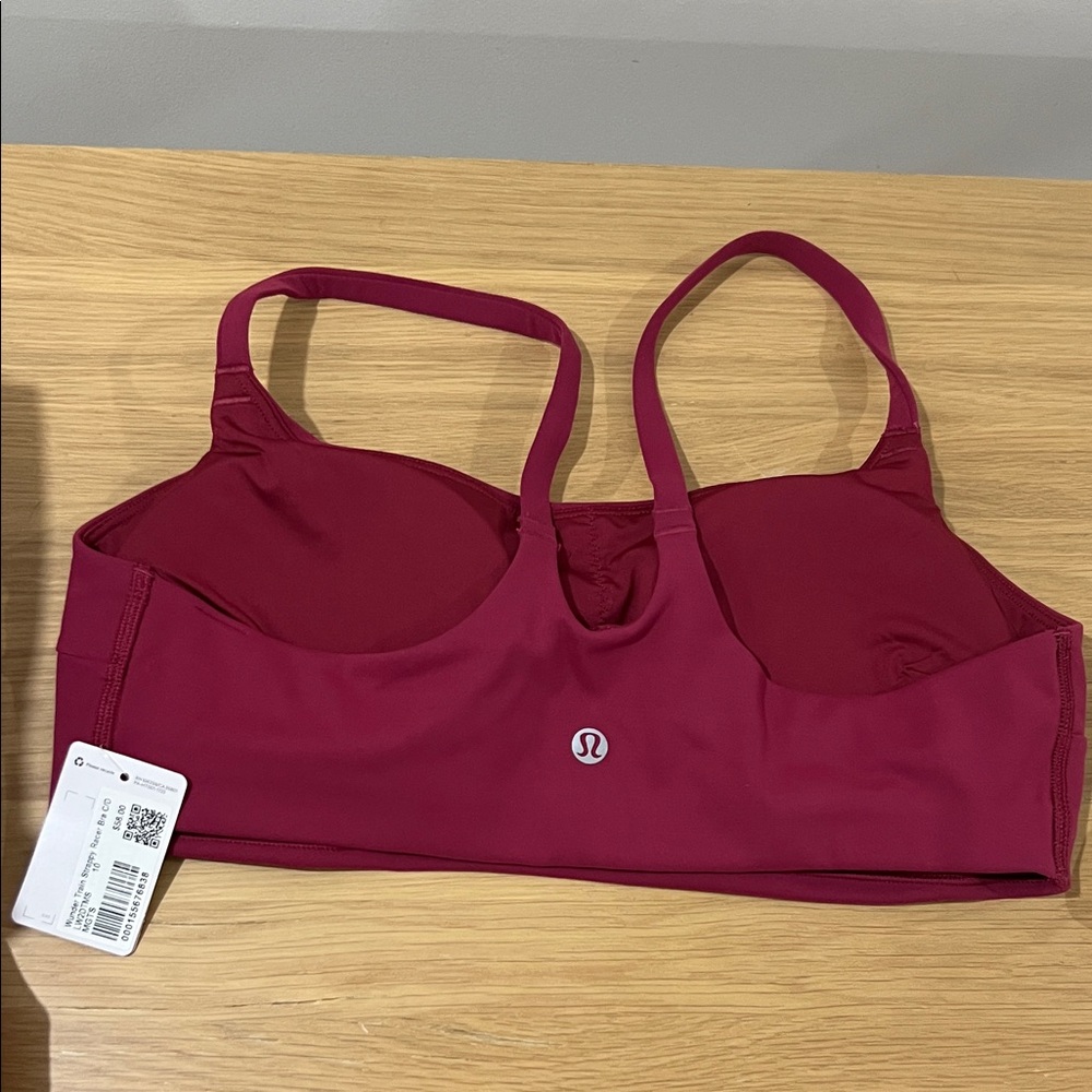 Lululemon Wunder Train Strappy Racer Bra light support sz 10 in C/D and A/B cup - Picture 3 of 9